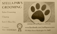 Stella Paws Grooming
Salon Grooming
Clipping